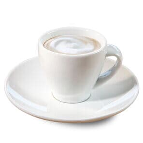 Espresso Macchiato in einer weißen Kaffee Partner Tasse