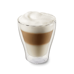 Latte Macchiato in einem Doppelwandglas von Kaffee Partner