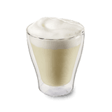 Vanillemilch in einem Doppelwandglas
