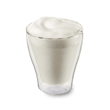 heiße Milch in einem Doppelwandglas von Kaffee Partner