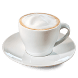 Cafe Snow in einer weißen Tasse