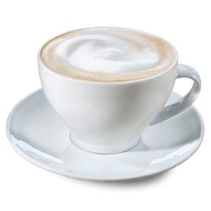 Cafe au Lait in einer weißen Tasse