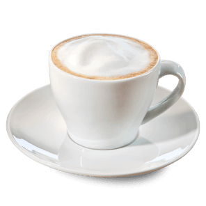 Cappuccino von Kaffee Partner in einer weißen Tasse