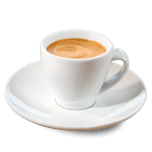 Espresso Lungo in einer weißen Kaffee Partner Tasse