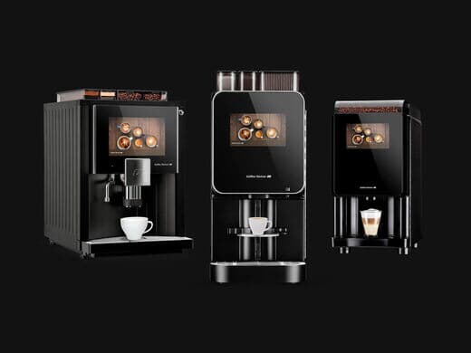 Drei Kaffeevollautomaten Modelle von Kaffee Partner im direkten Vergleich