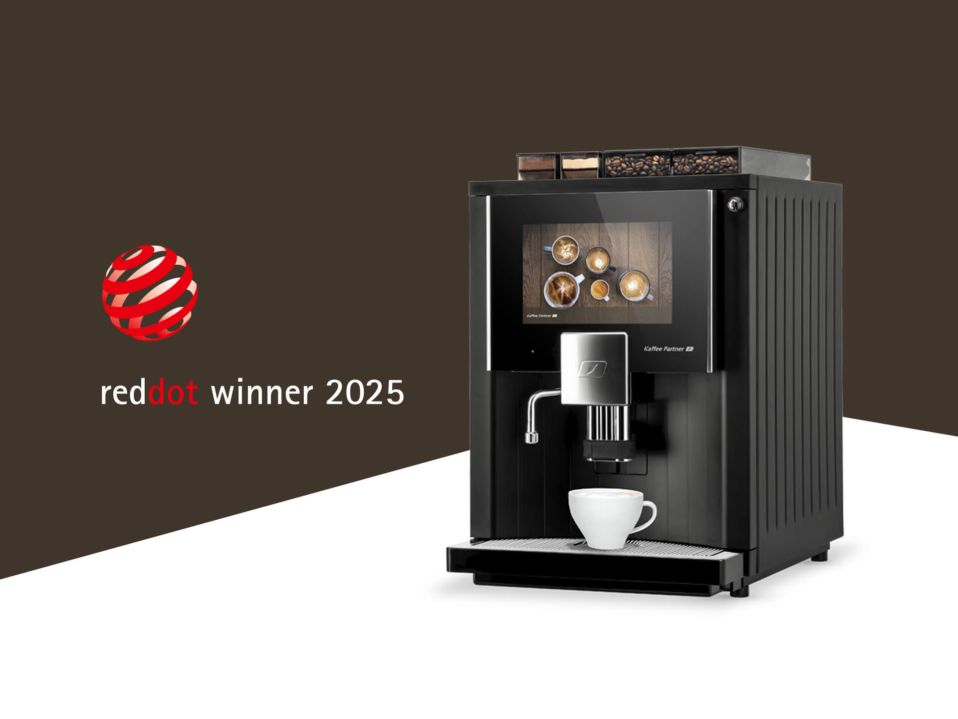 Unser Kaffeevollautomat BARISTA Velluto für schönes Design prämiert